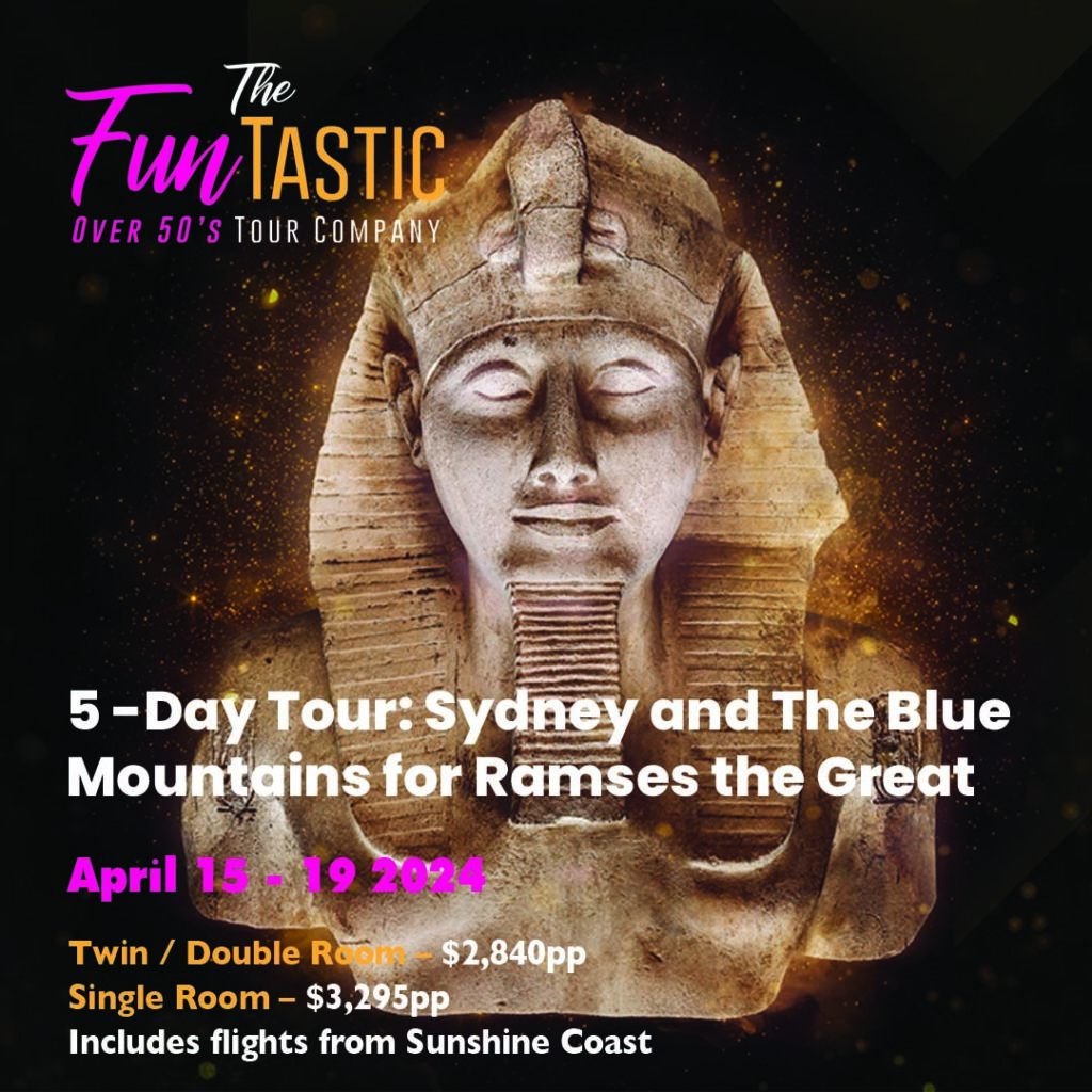 Ramses & the Gold of the Pharaohs 5-Day Tour. The Funtastic Tour Company Over 50's Tours
